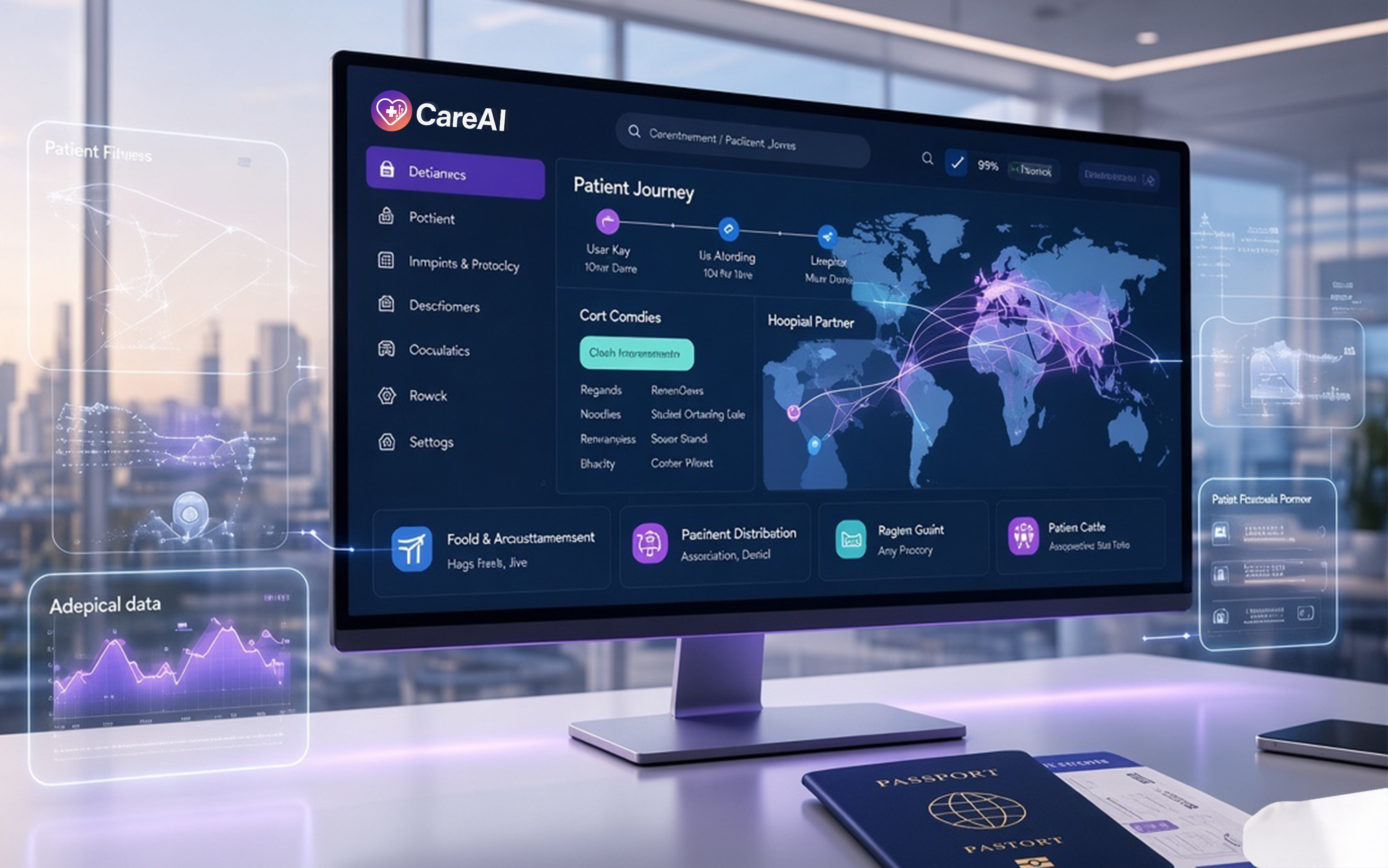 CareAI workflow for managing international patient leads and cases