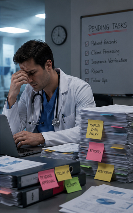 Care team reviewing patient data